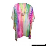 Bleu Rod Beattie Women's Rainbow Striped Swim Cover Multi B06Y8QQHGQ